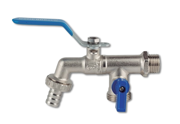 Bibcock Ball Valve with 2 Outlets Art. 3059D