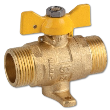 Straight Valve for Gas, M-M with Feet Art. 3632