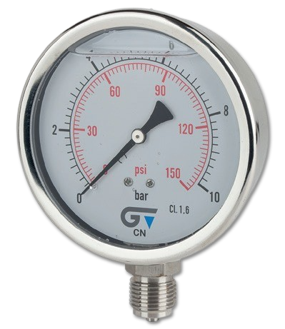 Pressure Gauge 100 mm with Glycerine Art. 3824