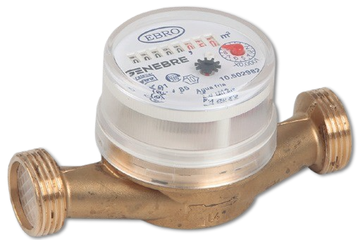 Ebro Single Flow Water Meter, Cold Water Art. 6010